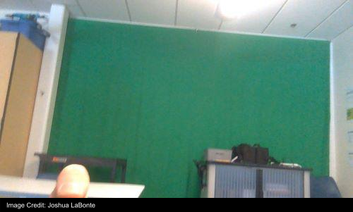 Picture of a greenscreen